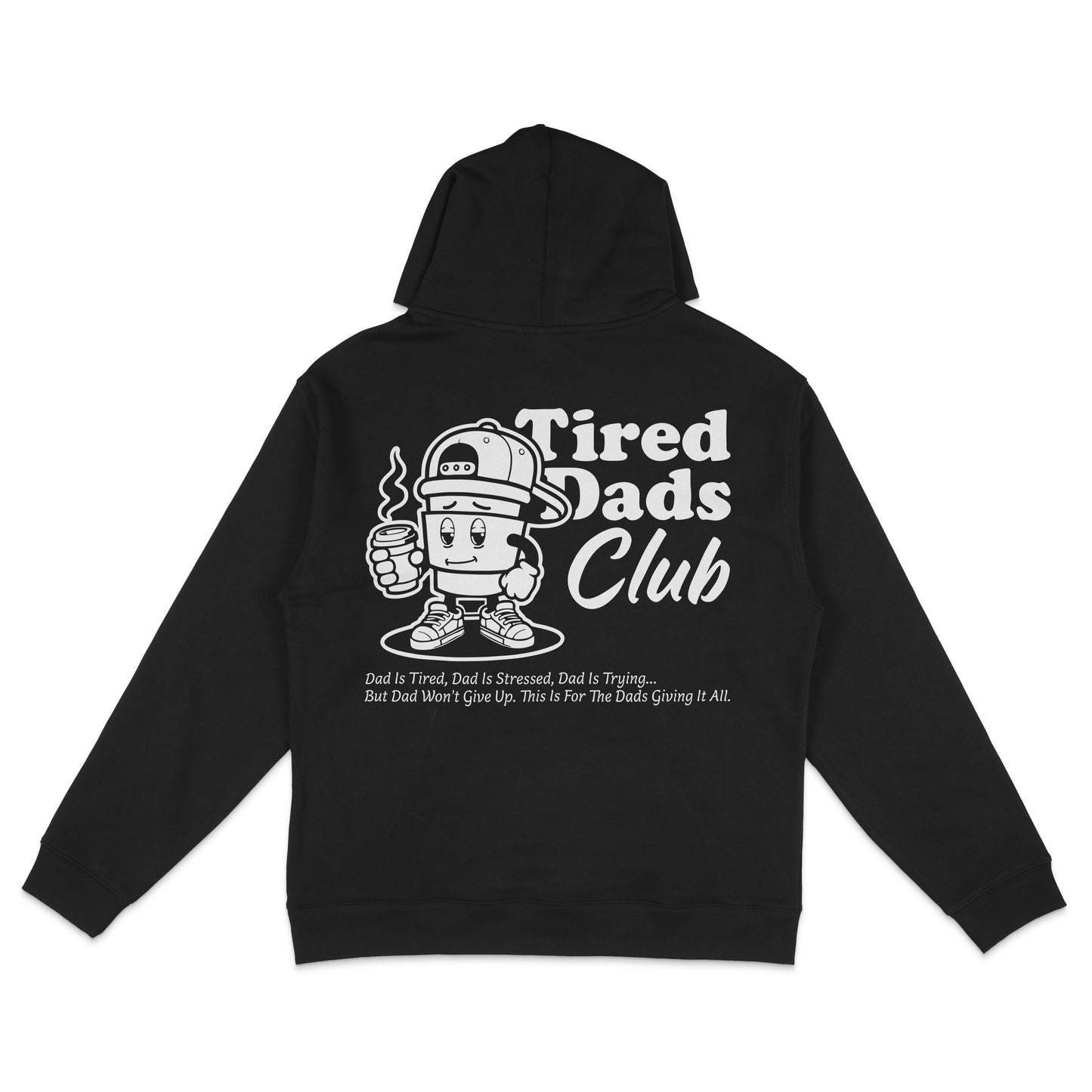 Tired Dads Club Hoodie - Black