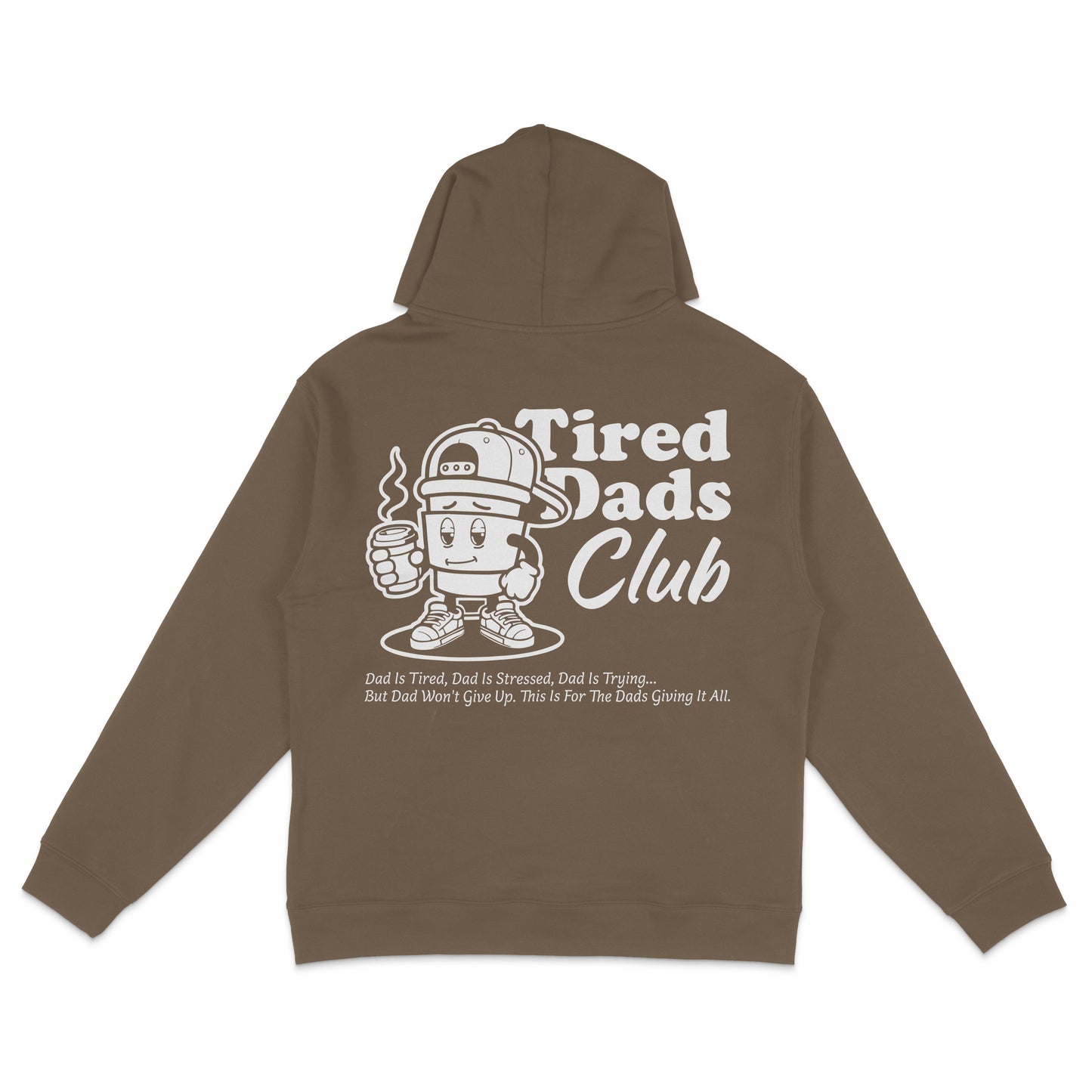 Tired Dads Club Hoodie - Brown