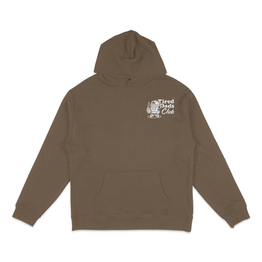 Tired Dads Club Hoodie - Brown